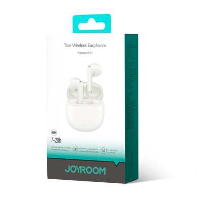 TWS Joyroom Funpods Series JR-FB1 Bluetooth 5.3 wireless Ausinės - beige 4