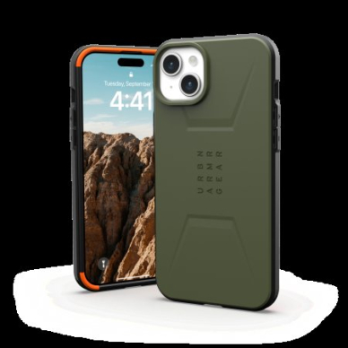 UAG Civilian Magsafe - Apsauginis dėklas skirta iPhone 15 Plus (olive) 1