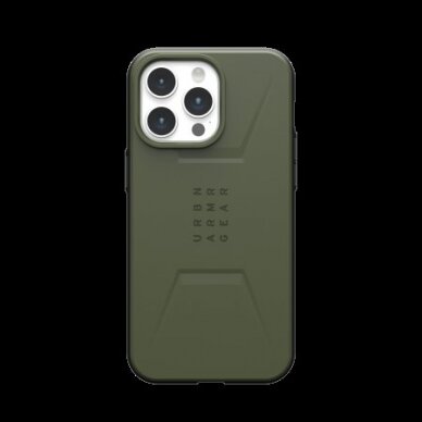 UAG Civilian Magsafe - Apsauginis dėklas skirta iPhone 15 Pro Max (olive)