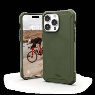 UAG Essential Armor Magsafe - Apsauginis dėklas skirta iPhone 15 Pro Max (olive) 1