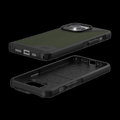 UAG Metropolis LT Magsafe - Apsauginis dėklas skirta iPhone 15 Pro Max (kevlar olive) 2