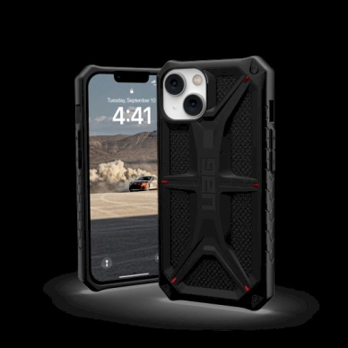 UAG Monarch - Apsauginis dėklas skirta iPhone 14 Plus (kevlar-Juodas) 1