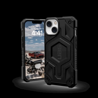 UAG Monarch - Apsauginis dėklas skirta iPhone 14 Plus, pritaikyta su MagSafe (Juodas) 1