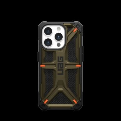 UAG Monarch - Apsauginis dėklas skirta iPhone 15 Pro (kevlar element žalias)