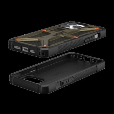 UAG Monarch - Apsauginis dėklas skirta iPhone 15 Pro Max (kevlar element žalias) 2