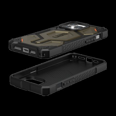 UAG Monarch Pro - Apsauginis dėklas skirta iPhone 15 Pro Max pritaikyta su MagSafe (kevlar element žalias) 2