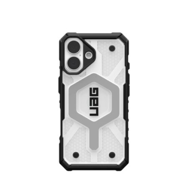 UAG Pathfinder Clear Magsafe iPhone 16 Dėklas - Baltas