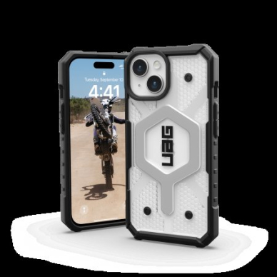 UAG Pathfinder Magsafe - Apsauginis dėklas skirta iPhone 15 (ice) 1