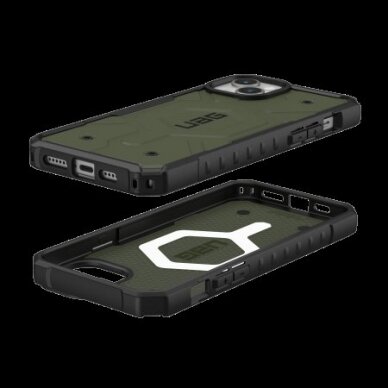 UAG Pathfinder Magsafe - Apsauginis dėklas skirta iPhone 15 Plus (olive) 2