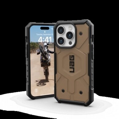 UAG Pathfinder Magsafe - Apsauginis dėklas skirta iPhone 15 Pro (dark earth) 1