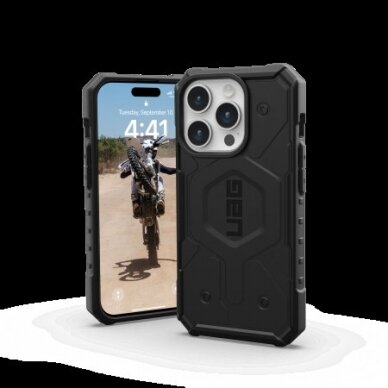 UAG Pathfinder Magsafe - Apsauginis dėklas skirta iPhone 15 Pro (Juodas) 1