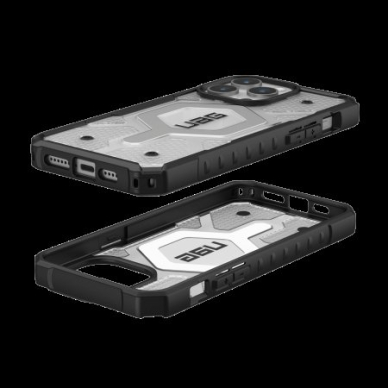 UAG Pathfinder Magsafe - Apsauginis dėklas skirta iPhone 15 Pro Max (ice) 2