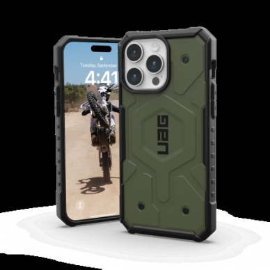 UAG Pathfinder Magsafe - Apsauginis dėklas skirta iPhone 15 Pro Max (olive) 1