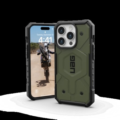 UAG Pathfinder Magsafe - Apsauginis dėklas skirta iPhone 15 Pro (olive) 1