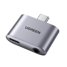 Ugreen CM231 USB-C mini jack 3.5 mm audio adapter - pilkas