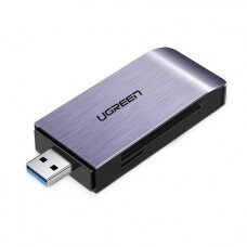 Ugreen USB 3.0 SD / micro SD kortelės skaitytuvas pilkas (50541)