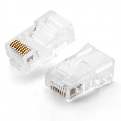 Ugreen 100x plug end RJ45 8P8C (UTP Cat. 5 / Cat. 5e) transparent (NW110) 1