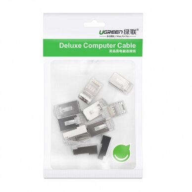 Ugreen 10x plug end RJ45 8P8C (UTP Cat. 6 / Cat. 5 / Cat. 5e) silver (NW111) 4