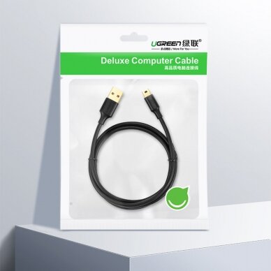 Ugreen 5 pin gold-plated USB cable - mini USB 0.25m black (US132) 16