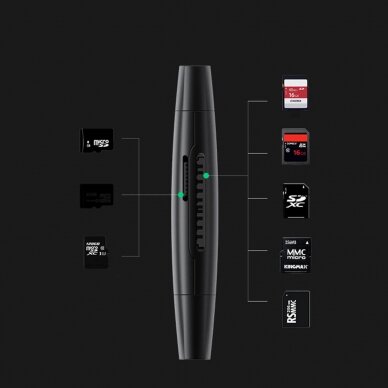 Ugreen adapter SD / micro SD card reader (USB-A / USB-C) black (CM304) 18