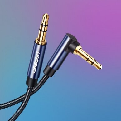 Ugreen angled AUX cable 2 x mini jack 3.5mm 1.5m blue (AV112) 20