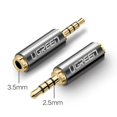 Ugreen audio adapter jack 2.5mm male to jack 3.5mm female Juodas (20501)