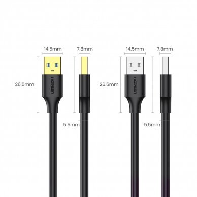 Ugreen cable 3m USB 3.2 Gen 1 cable black (US128 90576) 15