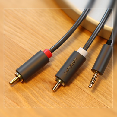 Ugreen cable audio cable 3.5 mm mini jack (male) - 2RCA (male) 1.5 m (AV102) 8