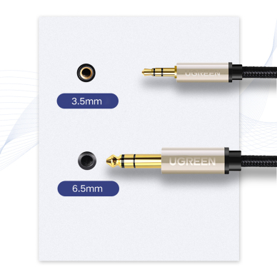 Ugreen cable audio cable TRS mini jack 3.5mm - jack 6.35mm 1m Pilkas 7