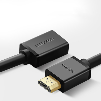 Ugreen cable HDMI (male) - HDMI (female) 2.0 4K 1m black (HD107) 4