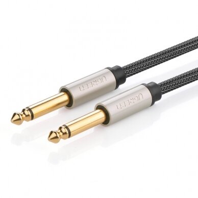 Ugreen cable mono TS jack 6.35mm - jack 6.35mm 5m gray (AV128)