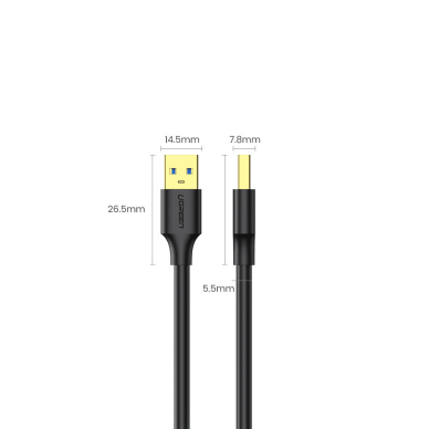 Ugreen cable USB-A - USB-A 5Gb/s 0.5m black (US128) 8