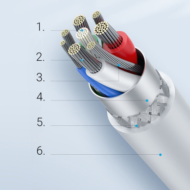 Ugreen cable USB cable - Lightning 3A 0.5 m white (US171) 10