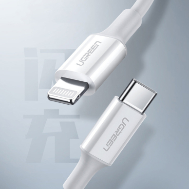 Ugreen cable USB cable - Lightning 3A 0.5 m white (US171) 2