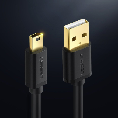 Ugreen cable USB - mini USB cable 480 Mbps 1 m black (US132 10355) 1