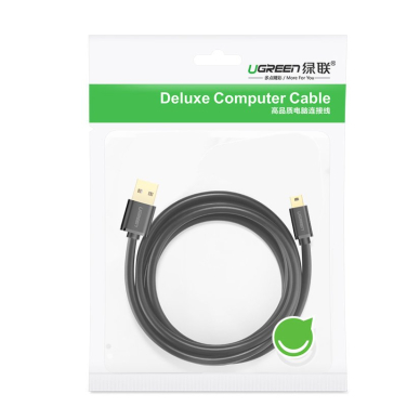 Ugreen cable USB - mini USB cable 480 Mbps 1 m black (US132 10355) 4