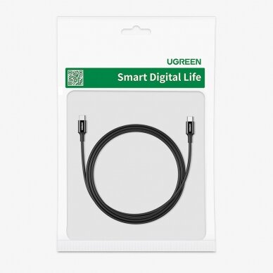 Ugreen cable USB Type C (male) to Type C (male) cable 1m black (US300) 4