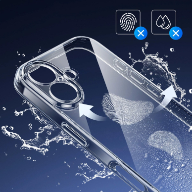 Ugreen Classy Clear Protective Dėklas iPhone 16 - Permatomas 5