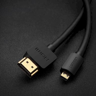 Ugreen HD127 micro HDMI - HDMI 2.0 Kabelis 2 m - Juodas 2