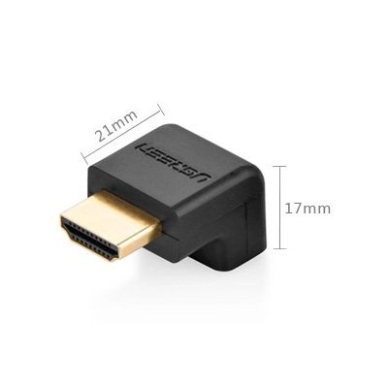 Ugreen HDMI down angle adapteris juodas (20109) 1