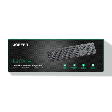 ugreen KU004 2.4GHz wireless klaviatūra - Juodas 4