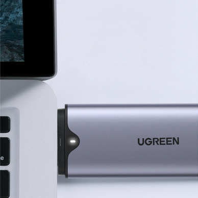 Ugreen Pocket Drive Enclosure M.2 M-Key (USB-C / USB-A 10Gb/s) gray (CM353) 8