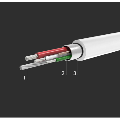 Ugreen printer cable USB-C - USB-B 480Mb/s 1m Baltas (US241) 5