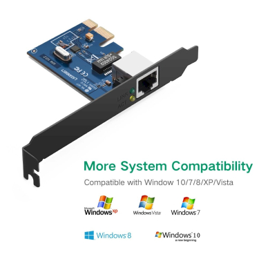 Ugreen US230 Gigabit 10/100/1000Mbps PCI-E network card - Juodas 4