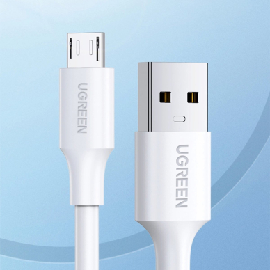 Ugreen US289 60139 micro USB / USB-A Kabelis 0.25m - baltas 1