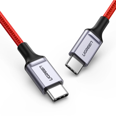 Ugreen US294 USB-C - USB-C 3A 480Mb/s Kabelis 1m - red 1