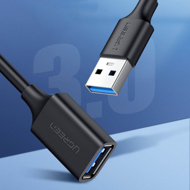 Ugreen USB-A (male) - USB-A (female) adapter extension cable USB 3.0 5Gb/s 0.5m black (US129) 8