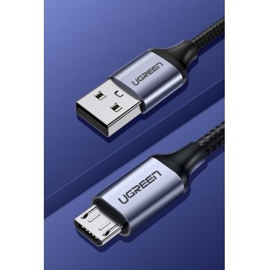 Ugreen USB - micro USB kabelis 2m pilkas (60148) 2