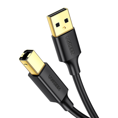 Ugreen USB Type B printer cable (male) - USB 2.0 (male) 480 Mbps 1 m black (US135 20846)