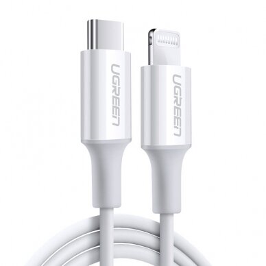 Ugreen USB Type C - Lightning cable 3A 0,25m white (US171) 1